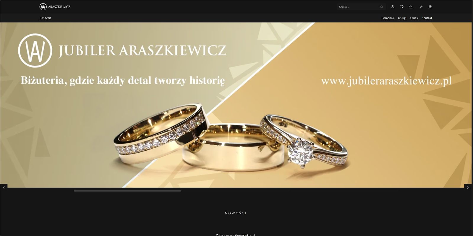 Jubiler Araszkiewicz, detaliczny sklep jubilerski